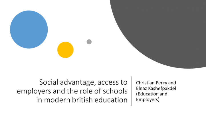Social advantage, access to employers and the role of schools V02