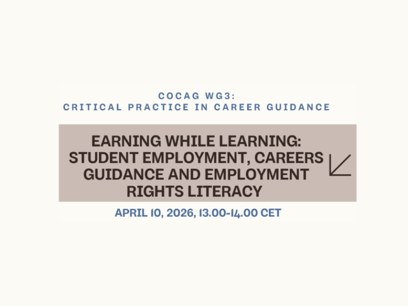 Working Group 3 webinar series – Earning while learning: Student employment, careers guidance and employment rights literacy